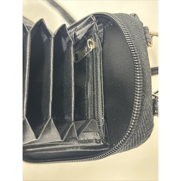 Vtg Buxton Leather Crossbody Bag Purse Wristlet Wallet Clutch Style Sac Mini Bag - Picture 8 of 9